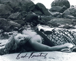 BARBARA BOUCHET - Miss Moneypenny- Casino Royale (1967) hand signed 10 x 8 photo