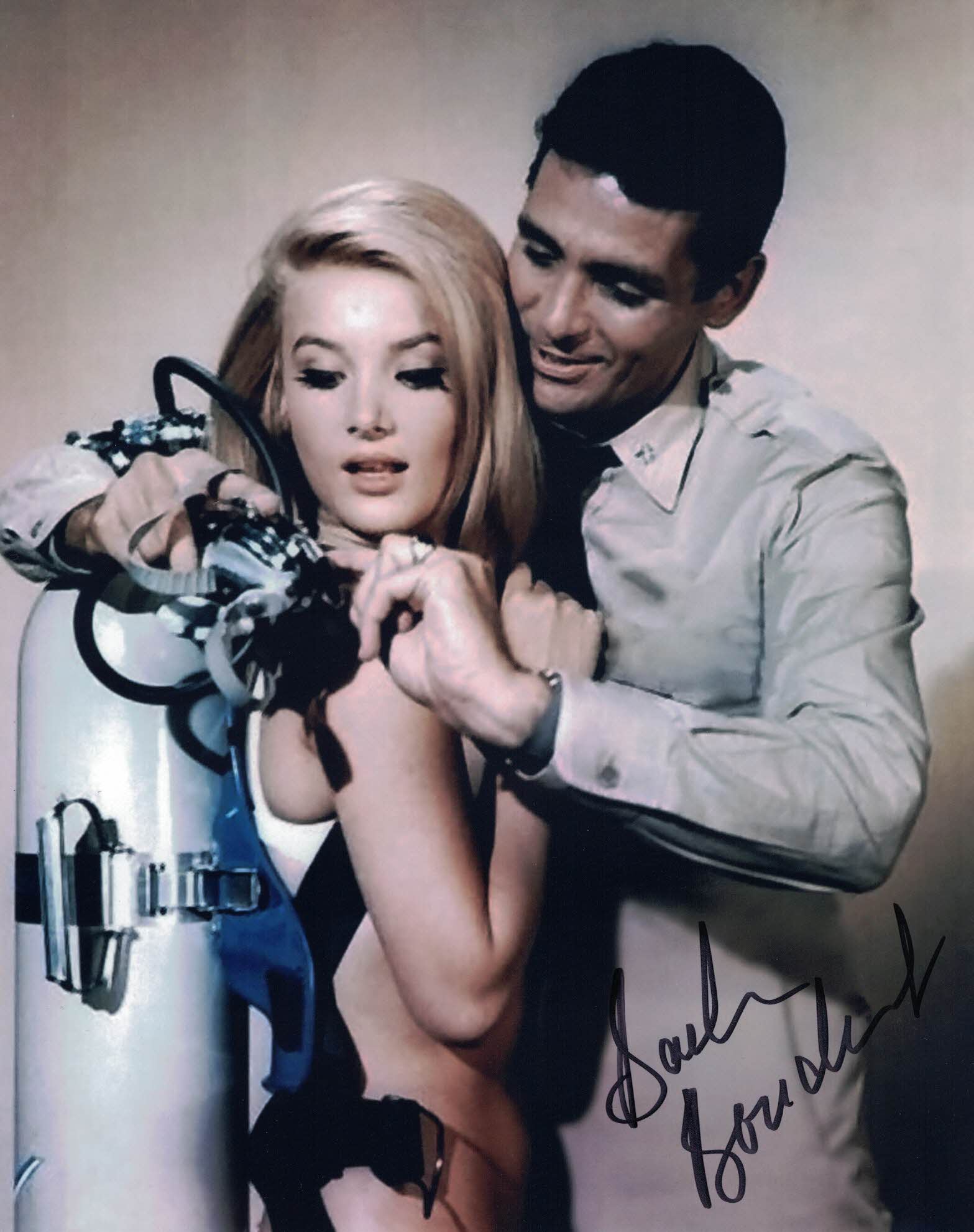 BARBARA BOUCHET - Voyage To The Bottom Of The Sea - hand signed 10 x 8 photo
