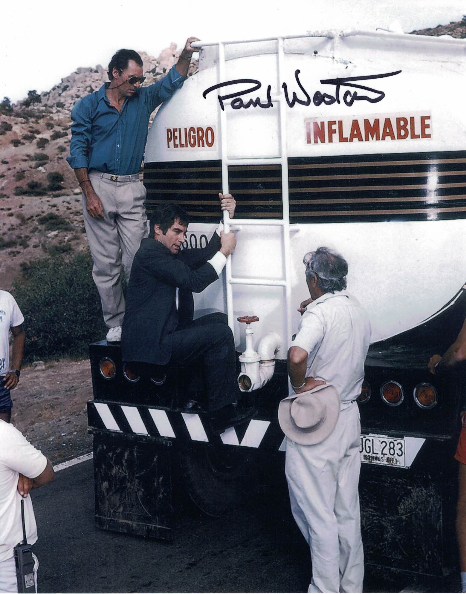 PAUL WESTON - Stunts on Licence To Kill- James Bond  hand signed 10 x 8 photo