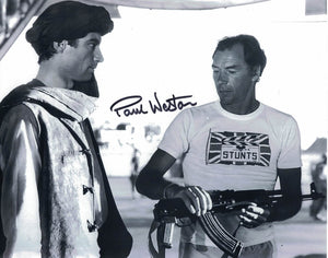 PAUL WESTON - Stunts on Living Daylights hand signed 10 x 8 photo