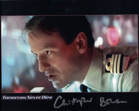 CHRISTOPHER BOWEN - Commander of the Devonshire - Tomorrow Never Dies signed 10 x 8