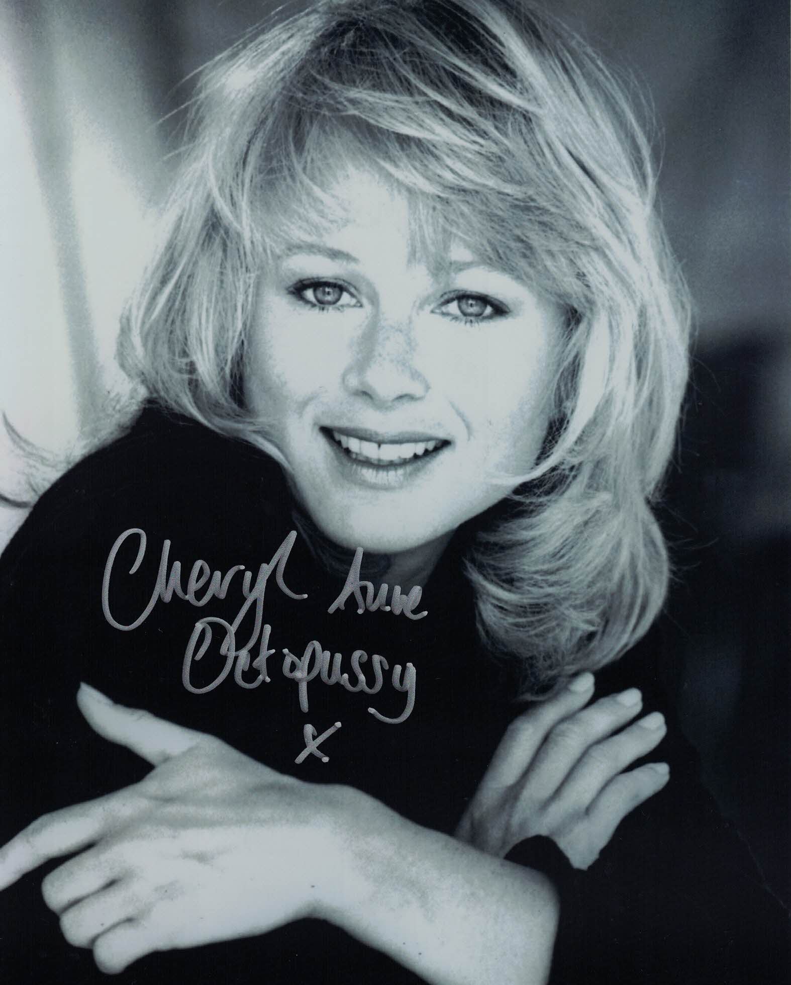 CHERYL ANNE - Octopussy Girl in James Bond Octopussy hand signed 10 x 8 photo