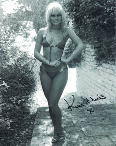KIM MILLS - Pool Girl in James Bond - For Your Eyes Only hand signed 10 x 8 photo