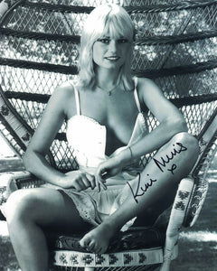 KIM MILLS - Pool Girl in For Your Eyes Only hand signed 10 x 8 photo