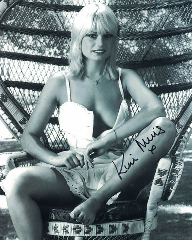 KIM MILLS - Pool Girl in For Your Eyes Only hand signed 10 x 8 photo