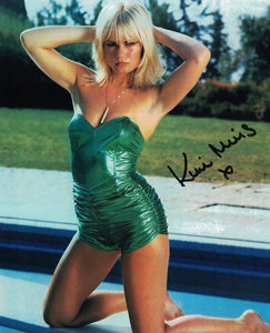 KIM MILLS - Pool Girl in For Your Eyes Only hand signed 10 x 8 photo