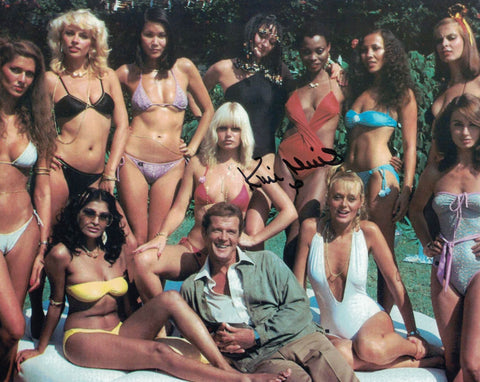 KIM MILLS - Pool Girl in James Bond -  For Your Eyes Only - hand signed 10 x 8 photo