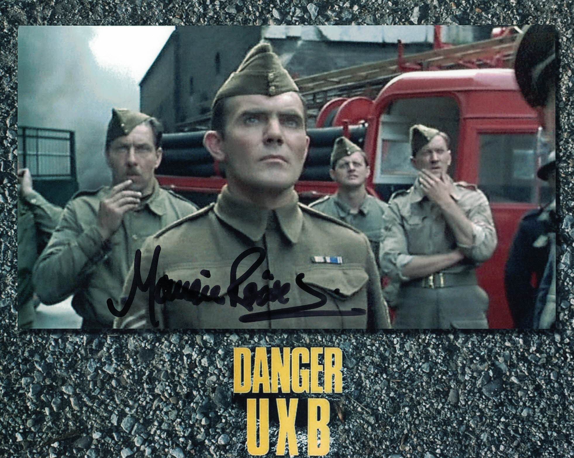 MAURICE ROEVES - Sgt James in Danger UXB - hand signed 10 x 8 photo
