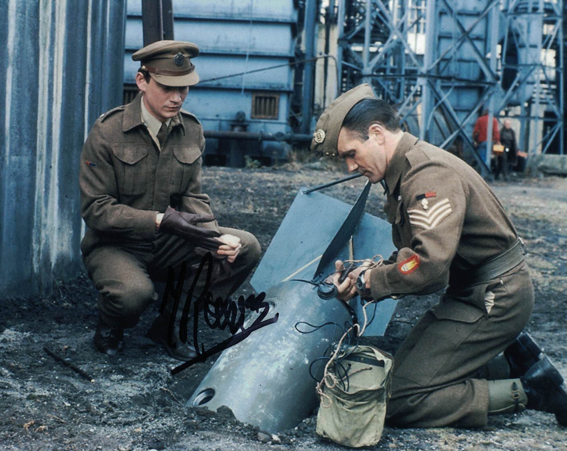 MAURICE ROEVES - Sgt James in Danger UXB - hand signed 10 x 8 photo