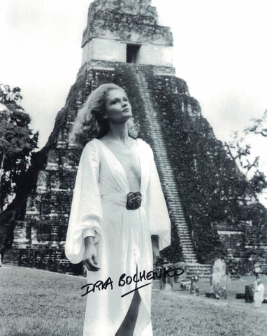 IRKA BOCHENKO - Blonde Beauty/ Drax Girl in James Bond  Moonraker hand signed 10 x 8 photo