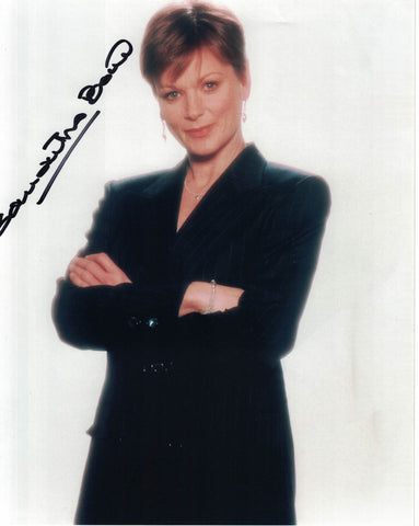 SAMANTHA BOND - Miss Moneypenny in Pierce Brosnan Bond films hand signed 10 x 8 photo