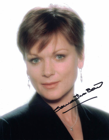SAMANTHA BOND - Miss Moneypenny in Pierce Brosnan Bond films hand signed 10 x 8 photo