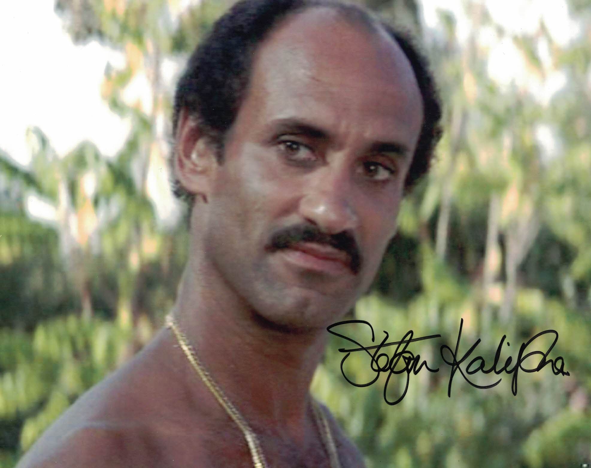 STEFAN KALIPHA - Gonzales in James Bond For Your Eyes Only -hand signed 10 x 8 photo