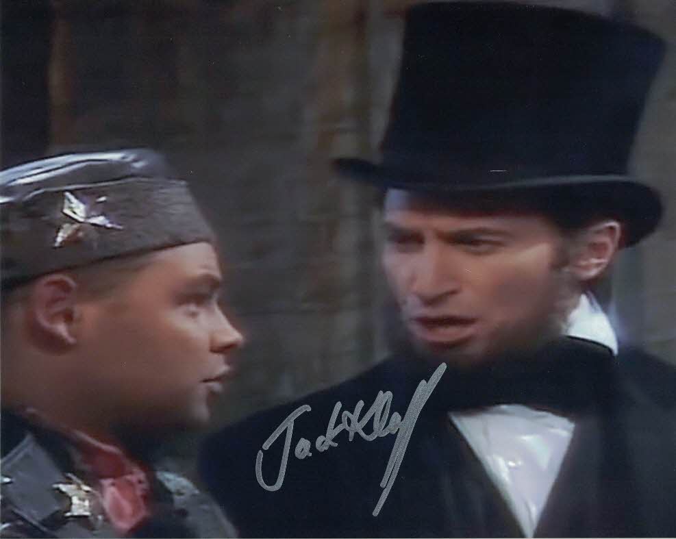 JACK KLAFF - Abraham Lincoln in Red Dwarf hand signed 10 x 8 photo