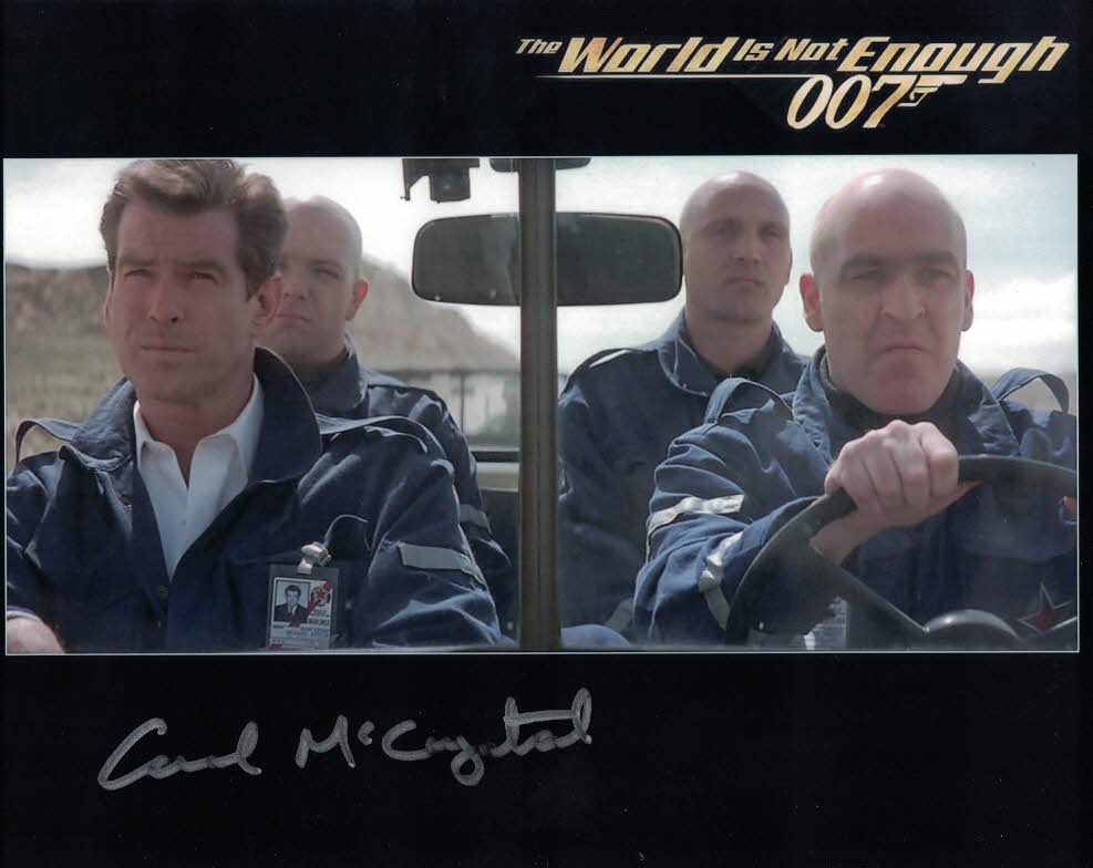 CARL MCRYSTAL - Trukhin in The World Is Not Enough - James Bond hand signed 10 x 8 photo