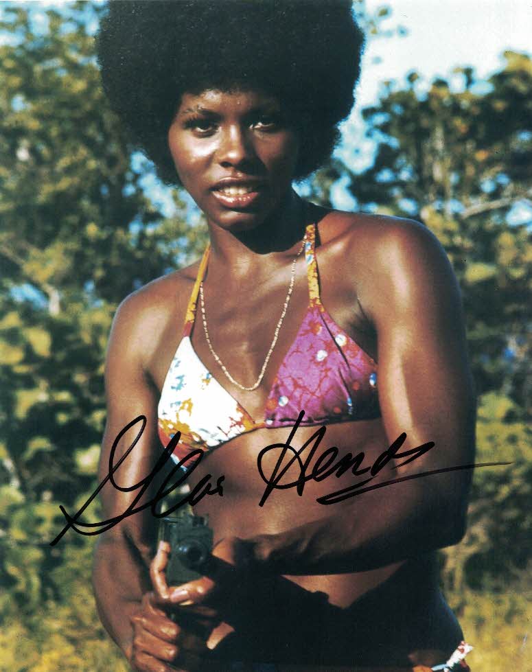 GLORIA HENDRY - Rosie Carver in Live and Let Die hand signed 10 x 8 photo