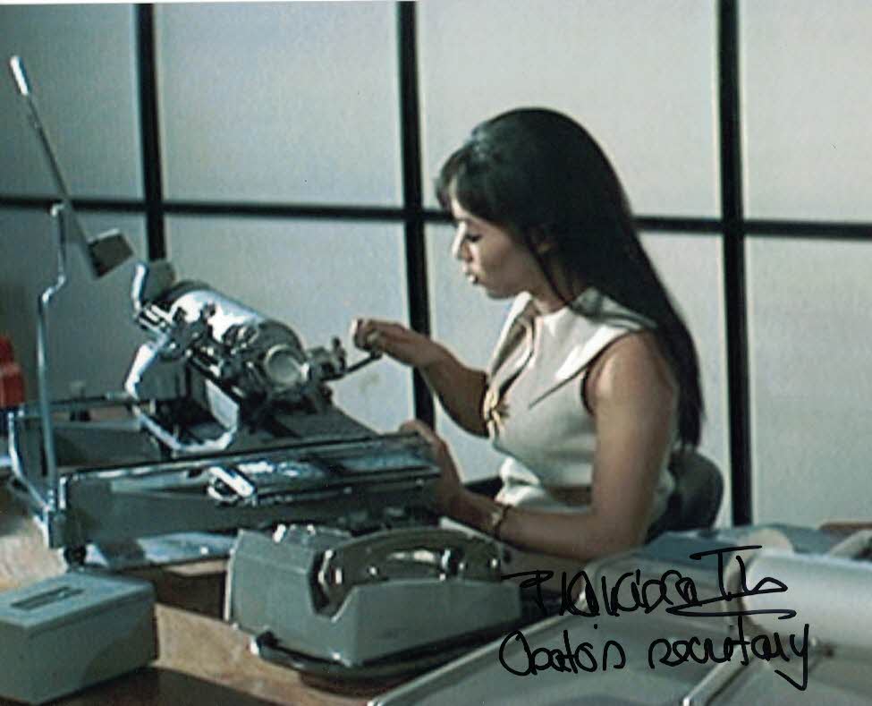 FRANCISCA TU - Osato's Secretary in You Only Live Twice - James Bond- hand signed 10 x 8 photo