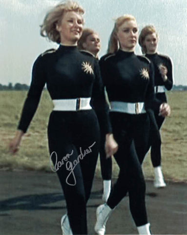 CARON GARDNER - Flying circus pilot - James Bond -Goldfinger - hand signed 10 x 8 photo