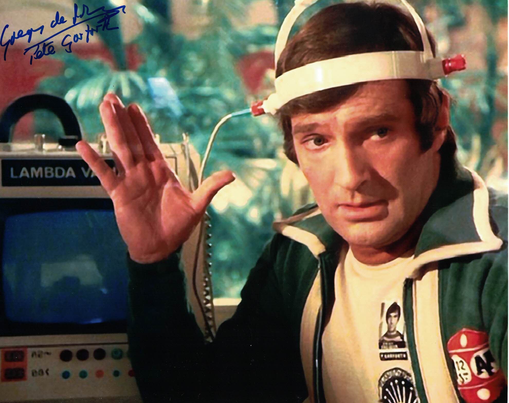 GREGORY DE POLNAY - Peter Garforth in The Lambda Factor Space 1999 hand signed 10 x 8 photo