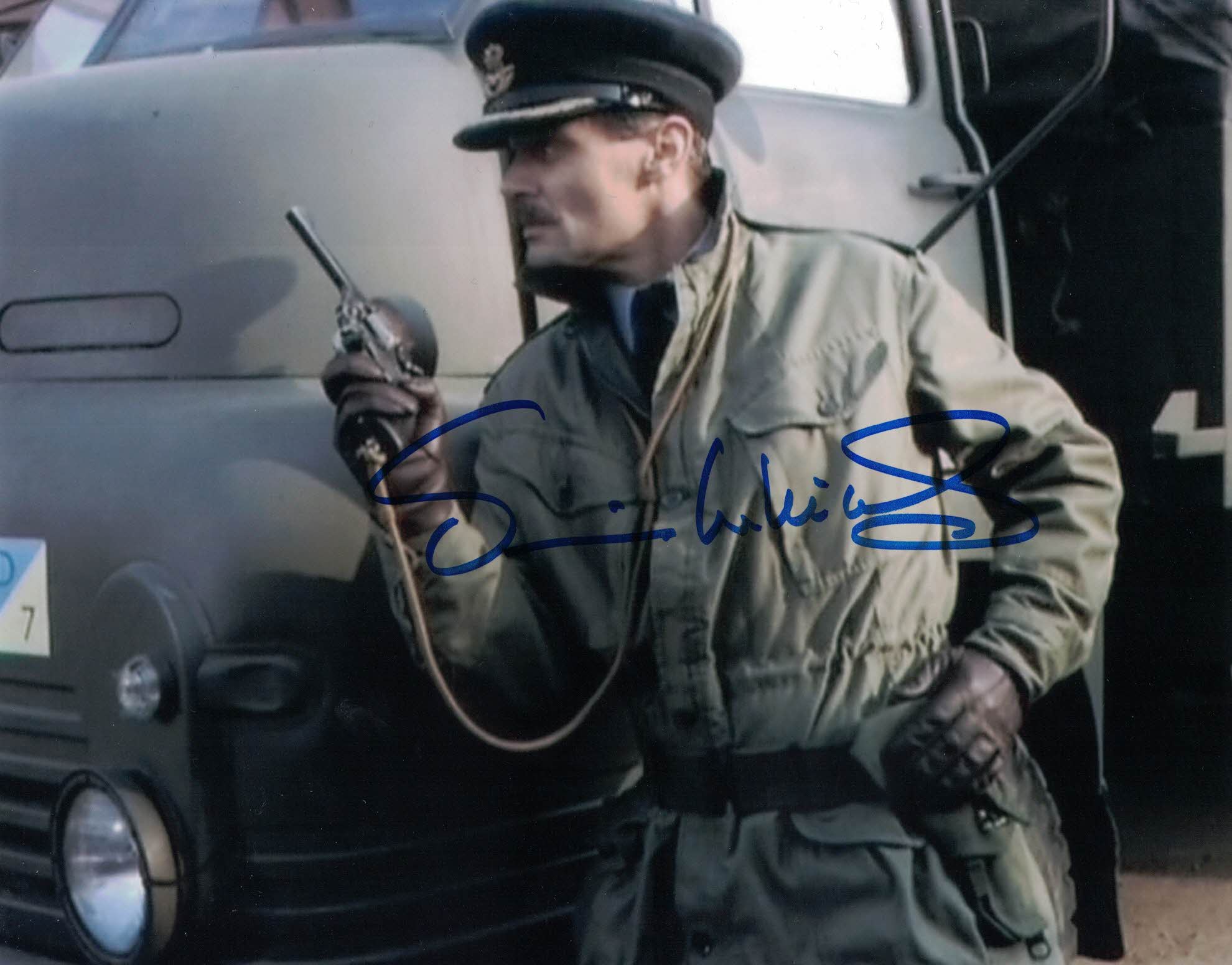 SIMON WILLIAMS - Group Cpt Gilmore in Doctor Who hand signed 10 x 8 photo