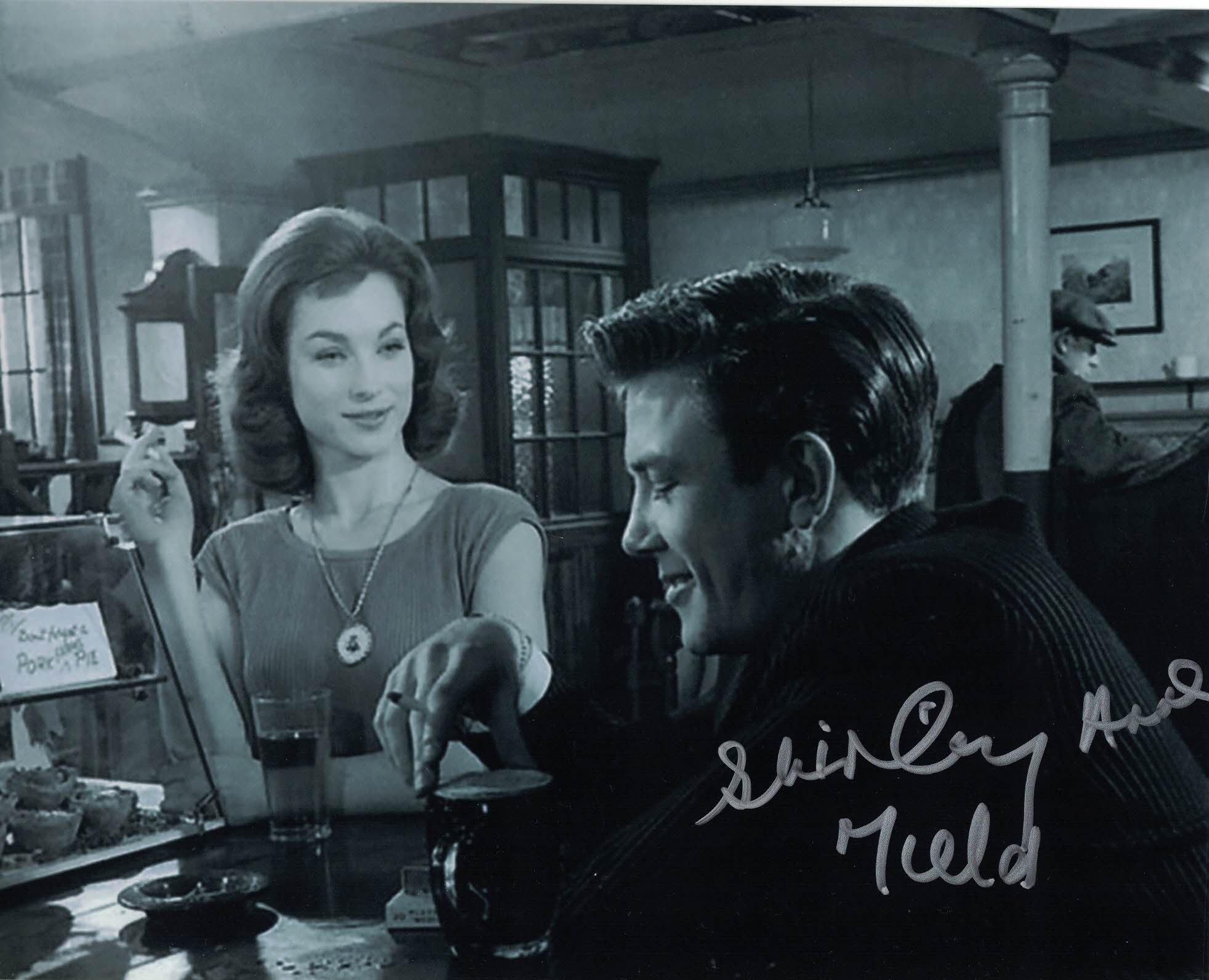 SHIRLEY ANNE FIELD - Saturday Night, Sunday morning, hand signed 10 x 8 photo