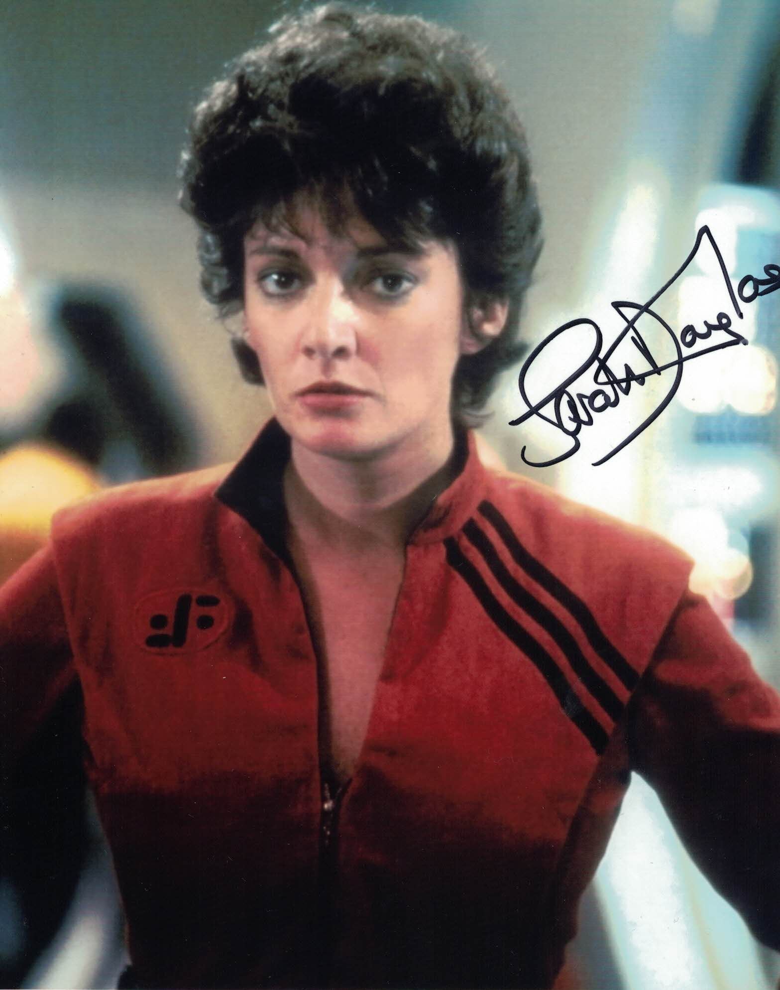 SARAH DOUGLAS - Pamela in V - hand signed 10 x 8 photo