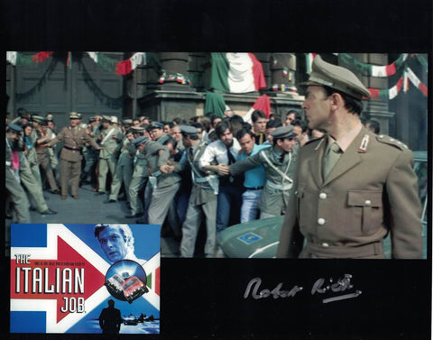 ROBERT RIETTY - Police Chief - The Italian Job - hand signed 10 x 8