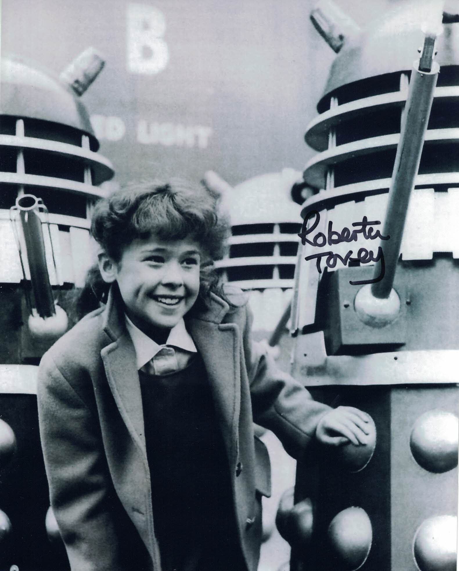 ROBERTA TOVEY - Susan in Dr Who Daleks Invasion Earth 2150 AD hand signed 10 x 8