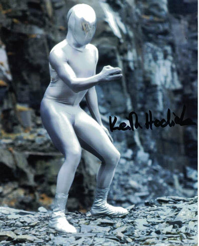 KEITH HODIAK  - Raston Warrior Robot in The Five Doctors - Doctor Who hand signed 10 x 8 photo