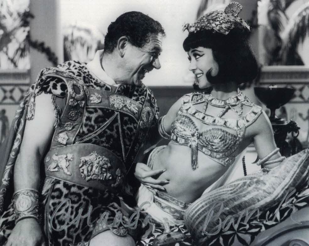 AMANDA BARRIE - Cleo in Carry On Cleo  hand signed 10 x 8 photo