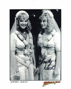 WENDY LEECH - stunts Indiana Jones & The Temple of Doom - hand signed 10 x 8 photo