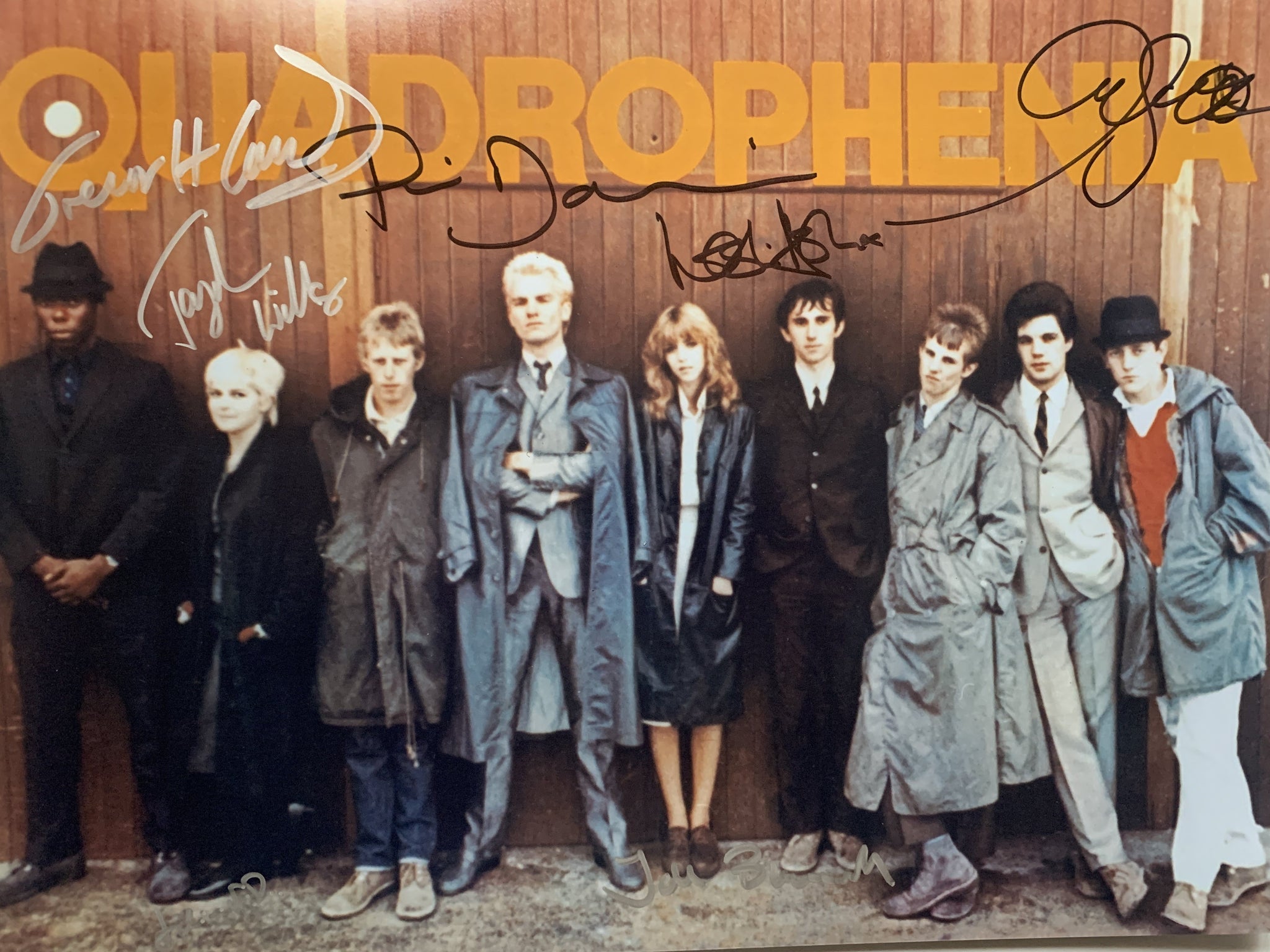 QUADROPHENIA 16 x 12 signed x 7 of the cast