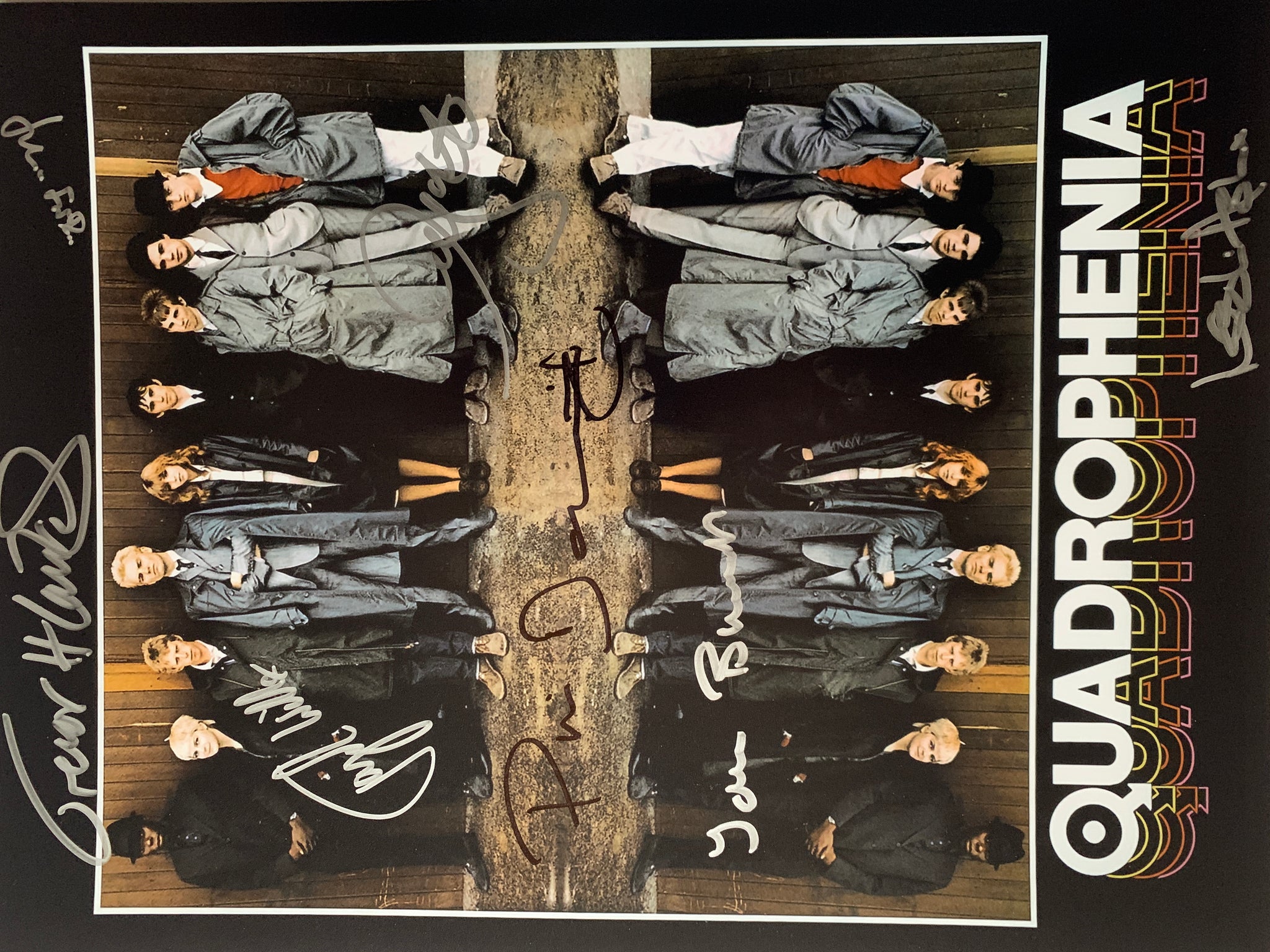 QUADROPHENIA 16 x 12 signed x 7 of the cast