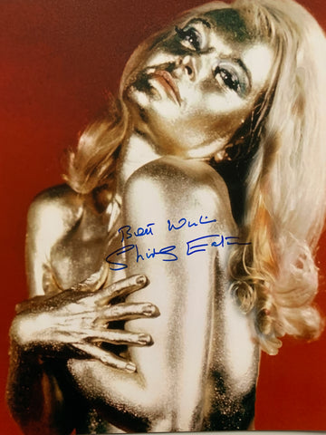 SHIRLEY EATON - Jill Masterson in Goldfinger - 11 x 14 hand signed photo James Bond
