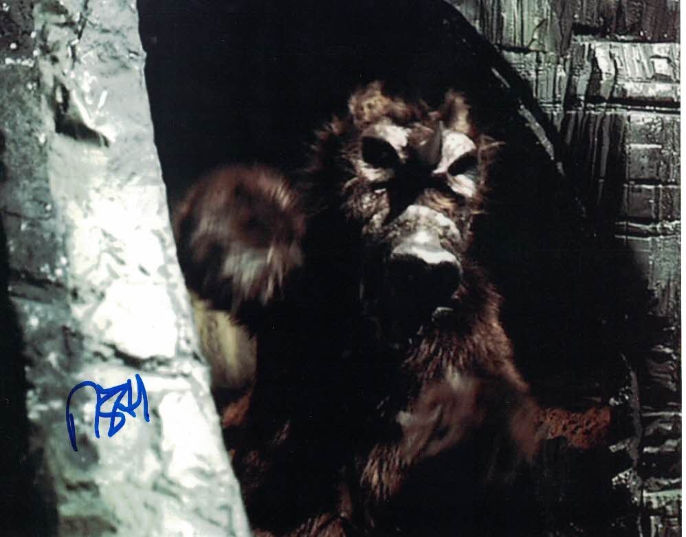 NICK HOBBS - Aggedor - The Monster of Peladon Doctor Who hand signed 10 x 8 photo