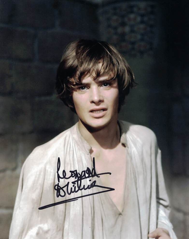 LEONARD WHITING - Romeo in Zeffirelli's Romeo &  Juliet hand signed 10 x 8 photo