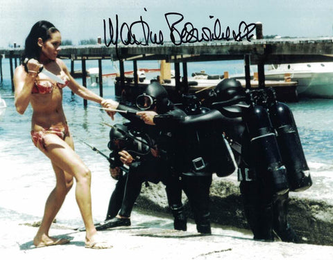 MARTINE BESWICK  - Paula in James Bond Thunderball hand signed 10 x 8 photo