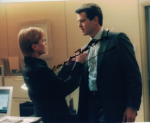 SAMANTHA BOND - Miss Moneypenny in Pierce Brosnan Bond films hand signed 10 x 8 photo