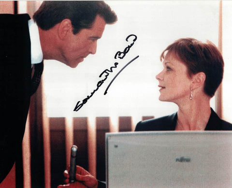 SAMANTHA BOND - Miss Moneypenny in Pierce Brosnan Bond films hand signed 10 x 8 photo