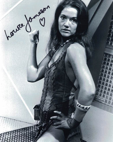LOUISE JAMESON  - Leela in Doctor Who hand signed 10 x 8 photo