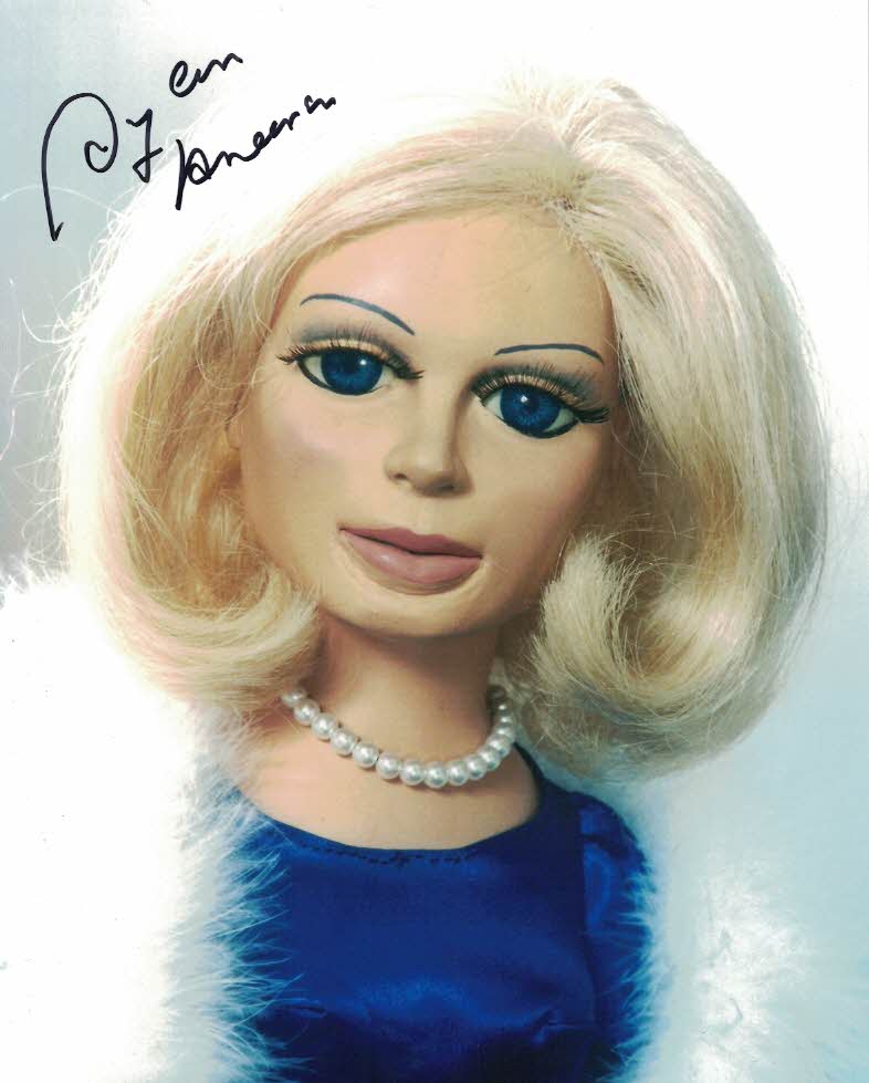 SYLVIA ANDERSON - Lady Penelope in Thunderbirds hand signed 10 x 8 photo