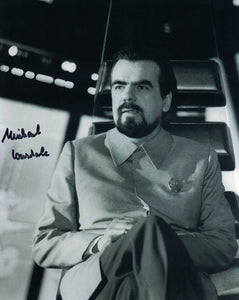 MICHAEL LONSDALE - Drax in James Bond  Moonraker hand signed 10 x 8 photo