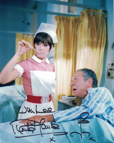 ANITA HARRIS - Nurse Clarke in Carry On Doctor - hand signed 10 x 8 photo