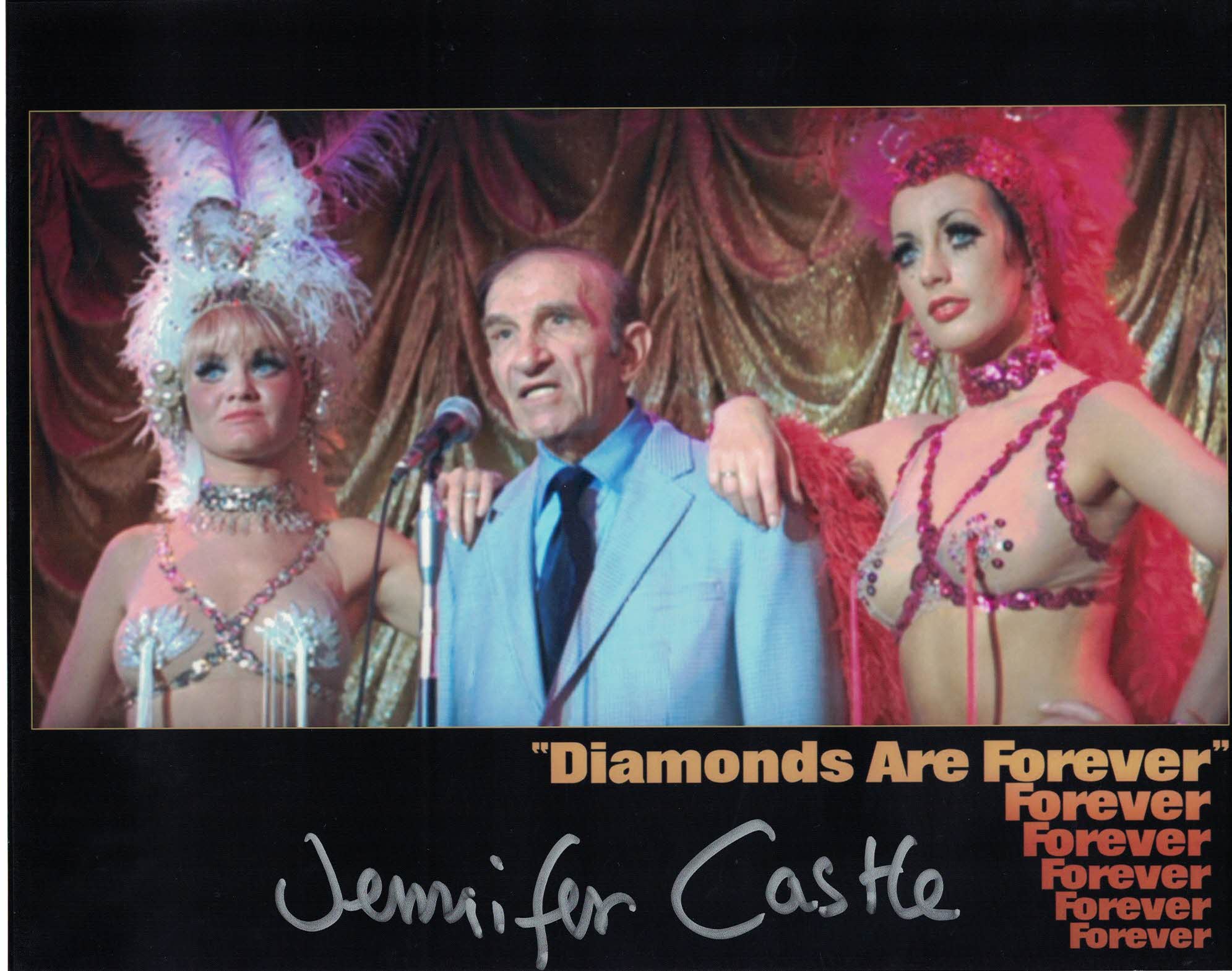 JENNIFER CASTLE - Shady Tree's Acorn  in Diamonds Are Forever hand signed 10 x 8 photo