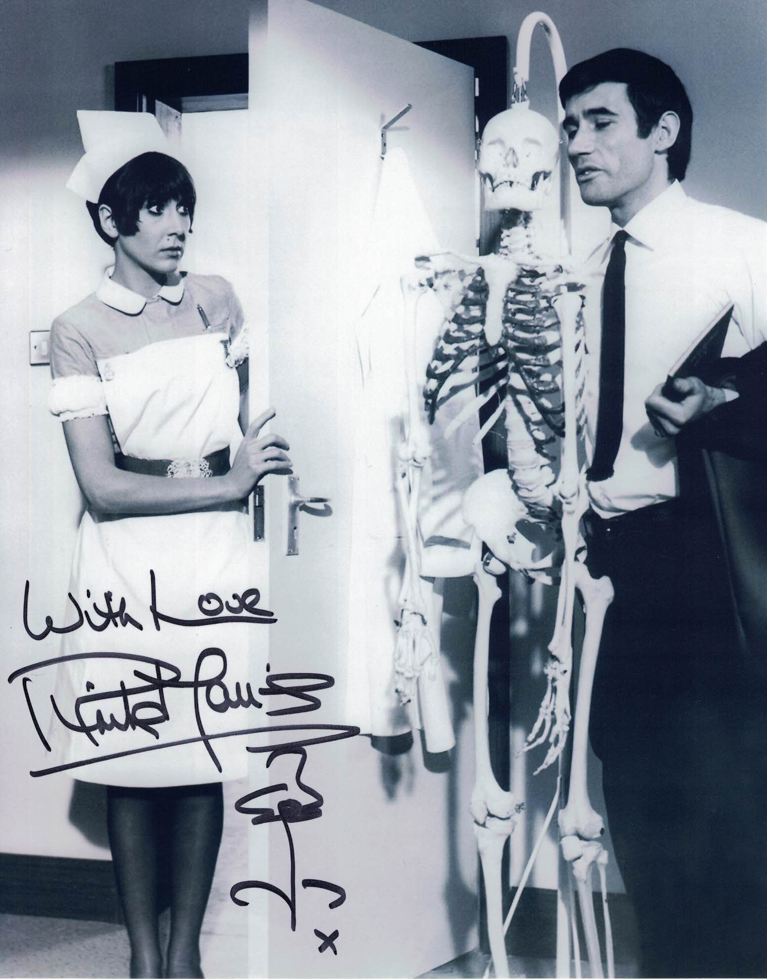 ANITA HARRIS - Nurse Clarke in Carry On Doctor - hand signed 10 x 8 photo