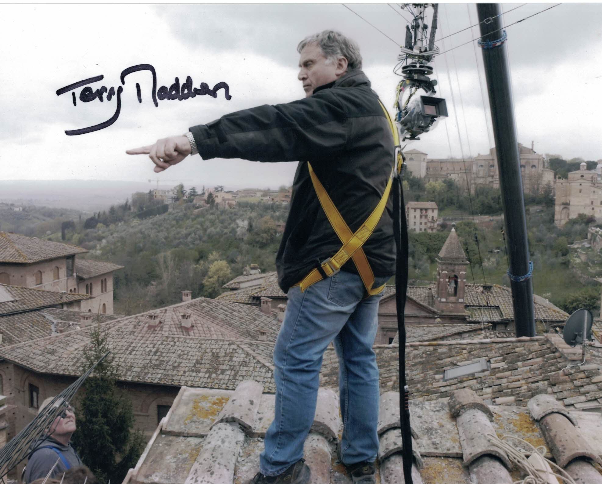 TERRY MADDEN - Assistant Director James Bond, Star Wars -  hand signed 10 x 8 photo