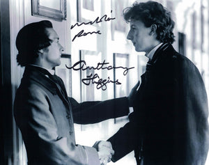 NICHOLAS ROWE & ANTHONY HIGGINS in Young Sherlock Holmes - double hand signed 10 x 8 photo