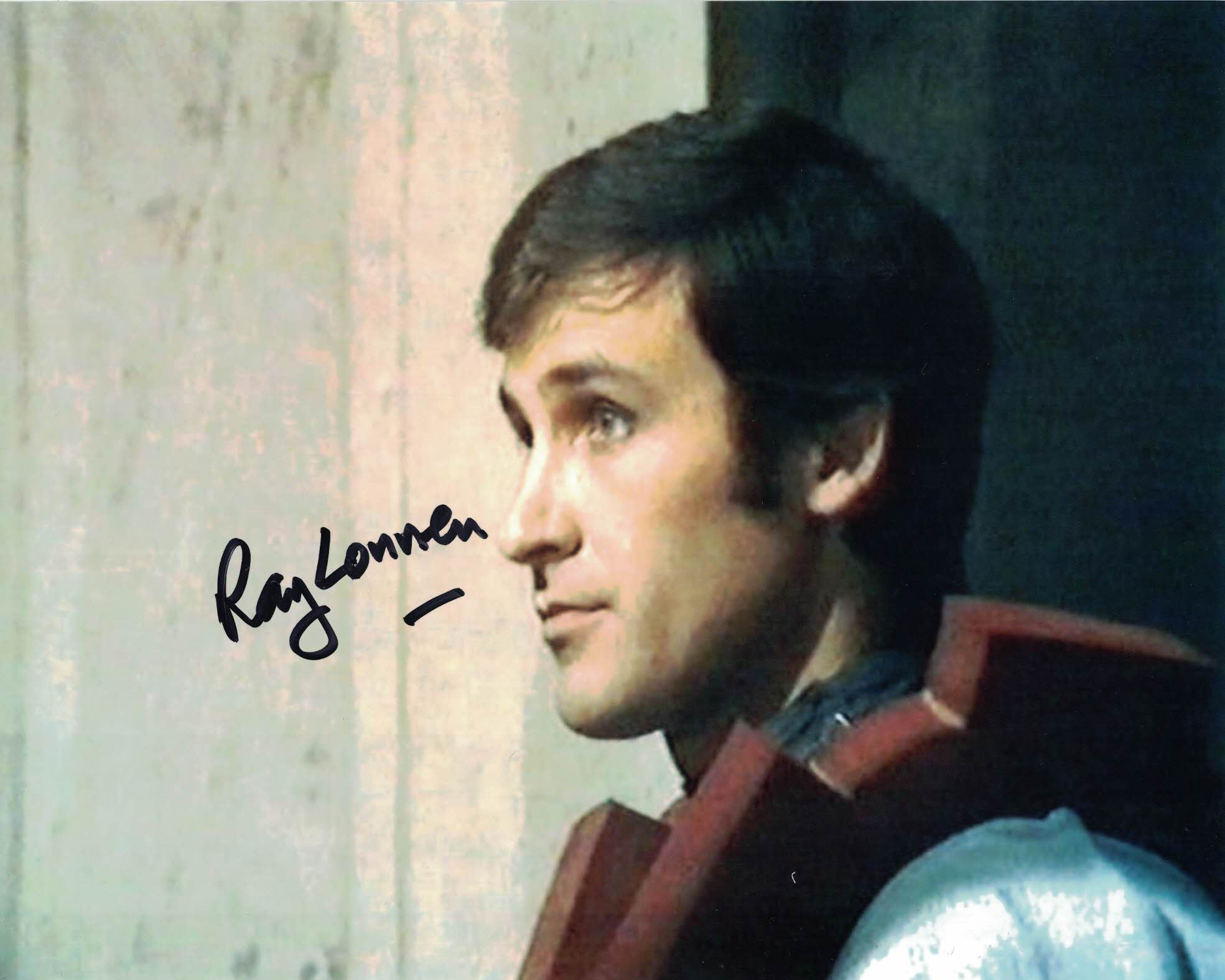 RAY LONNEN - Gardiner - Frontier in Space - Doctor Who hand signed 10 x 8 photo
