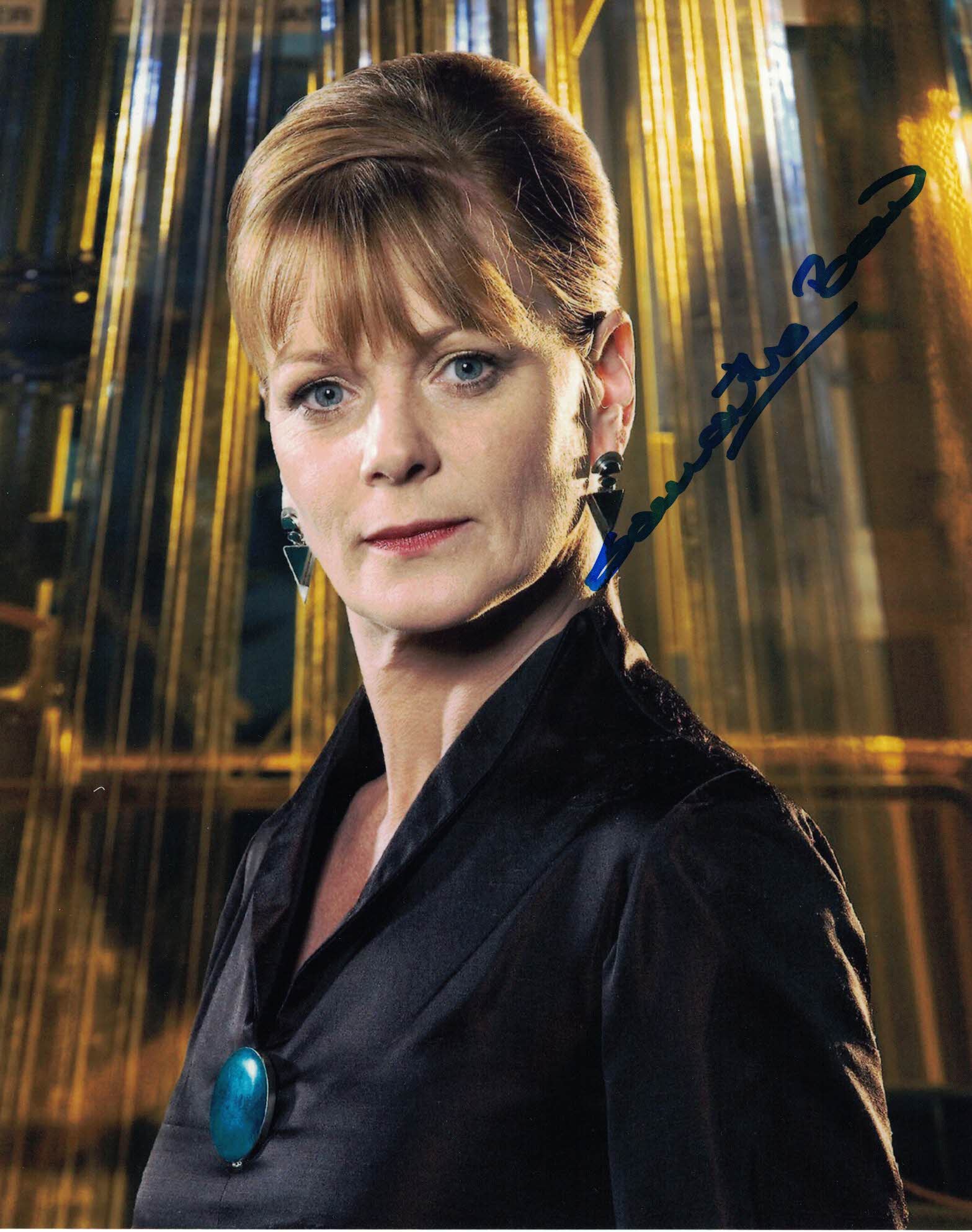 SAMANTHA BOND - Mrs Wormwood in The Sarah Jane Adventures hand signed 10 x 8 photo