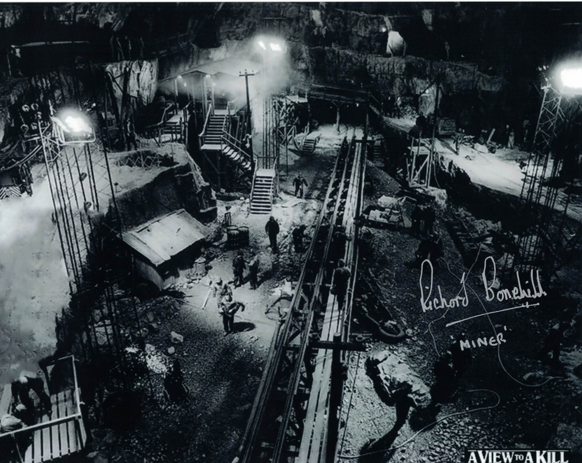 RICHARD BONEHILL - Miner - A View To A Kill  hand signed 10 x 8 photo